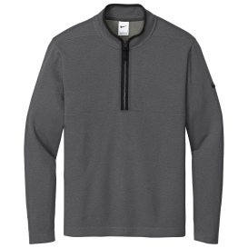 Nike NKDX6702 Textured 1/2-Zip Cover-Up - Dark Grey