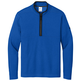 Nike NKDX6702 Textured 1/2-Zip Cover-Up - Gym Blue