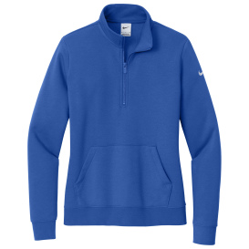 Nike NKDX6720 Club Fleece Sleeve Swoosh 1/2-Zip - Game Royal