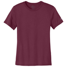 Nike NKDX8734 Ladies Swoosh Sleeve rLegend Tee - Deep Maroon