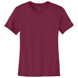 Nike NKDX8734 Ladies Swoosh Sleeve rLegend Tee - Team Maroon