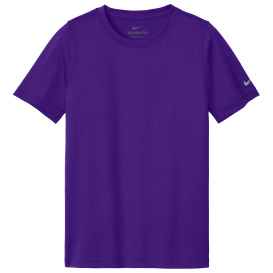 Nike NKDX8787 Youth Swoosh Sleeve rLegend Tee - Court Purple