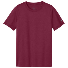 Nike NKDX8787 Youth Swoosh Sleeve rLegend Tee - Team Maroon