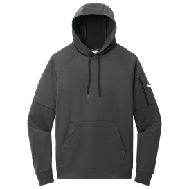 Nike NKFD9735 Therma-FIT Pocket Pullover Fleece Hoodie - Anthracite