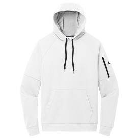 Nike NKFD9735 Therma-FIT Pocket Pullover Fleece Hoodie - White