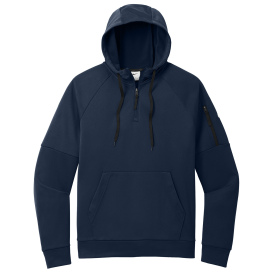 Nike NKFD9742 Therma-FIT Pocket 1/4-Zip Fleece Hoodie - Navy