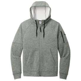 Nike NKFD9859 Therma-FIT Pocket Full-Zip Fleece Hoodie - Dark Grey Heather