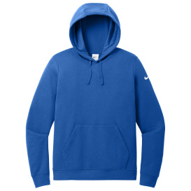 Nike NKFD9889 Ladies Club Fleece Sleeve Swoosh Pullover Hoodie - Game Royal