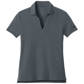 Nike NKFQ4793 Ladies Dri-FIT Smooth Heather Polo - Anthracite Heather