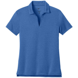 Nike NKFQ4793 Ladies Dri-FIT Smooth Heather Polo - Game Royal Heather