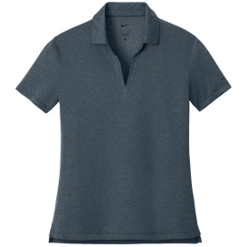 Nike NKFQ4793 Ladies Dri-FIT Smooth Heather Polo - Navy Heather