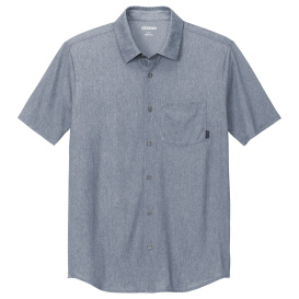 OGIO OG160 Extend Short Sleeve Button-Up - Deep Blue Heather | Full Source