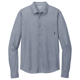 OGIO OG161 Extend Long Sleeve Button-Up - Deep Blue Heather