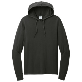 Port & Company PC099H Beach Wash Garment-Dyed Pullover Hooded Tee - Black