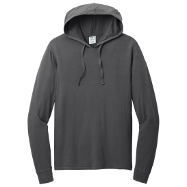 Port & Company PC099H Beach Wash Garment-Dyed Pullover Hooded Tee - Coal