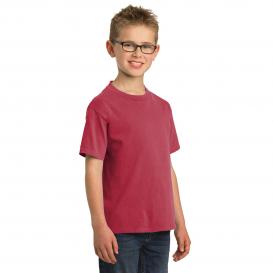 Port & Company PC099Y Youth Beach Wash Garment-Dyed Tee - Merlot