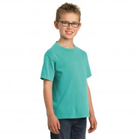 Port & Company PC099Y Youth Beach Wash Garment-Dyed Tee - Peacock