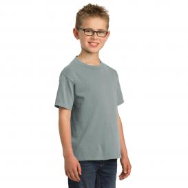 Port & Company PC099Y Youth Beach Wash Garment-Dyed Tee - Pewter