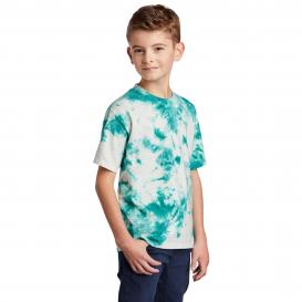 Port & Company PC145Y Youth Crystal Tie-Dye Tee - Teal