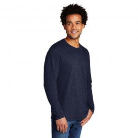 Port & Company PC330LS Tri-Blend Long Sleeve Tee - Team Navy Heather