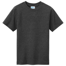 Port & Company PC330Y Youth Tri-Blend Tee - Black Heather