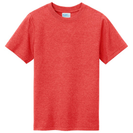 Port & Company PC330Y Youth Tri-Blend Tee - Bright Red Heather