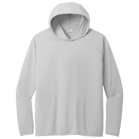 Port & Company PC380H Performance Pullover Hooded Tee - Silver