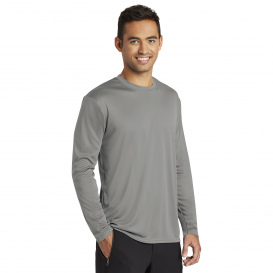 Port & Company PC380LS Long Sleeve Performance Tee - Grey Concrete