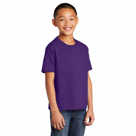 Port & Company PC450Y Youth Fan Favorite Tee - Team Purple