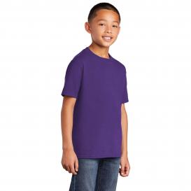 Port & Company PC54Y Youth Core Cotton Tee - Team Purple