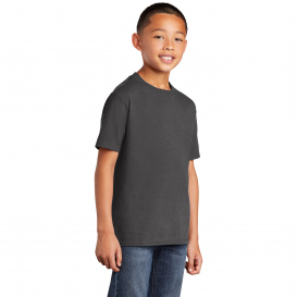 Port & Company PC54YDTG Youth Core Cotton DTG Tee - Charcoal
