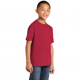 Port & Company PC54YDTG Youth Core Cotton DTG Tee - Red