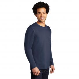 Port & Company PC600LS Long Sleeve Bouncer Tee - Navy Blue