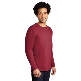 Port & Company PC600LS Long Sleeve Bouncer Tee - Rich Red