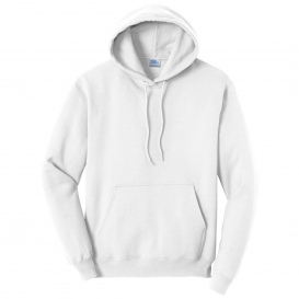 Port & Company PC79H Fleece Pullover Hooded Sweatshirt - White