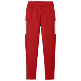 Sport-Tek PST800 Travel Pants - Deep Red/White