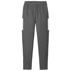 Sport-Tek PST800 Travel Pants - Iron Grey/White