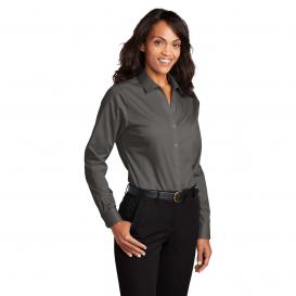 Red House RH79 Ladies Non-Iron Twill Shirt - Grey Steel