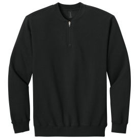 Gildan SF008 Softstyle Midweight Fleece 1/4-Zip Sweatshirt - Black