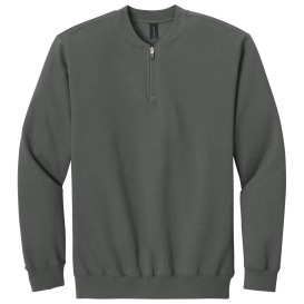 Gildan SF008 Softstyle Midweight Fleece 1/4-Zip Sweatshirt - Charcoal