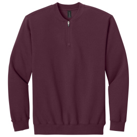 Gildan SF008 Softstyle Midweight Fleece 1/4-Zip Sweatshirt - Maroon