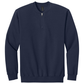 Gildan SF008 Softstyle Midweight Fleece 1/4-Zip Sweatshirt - Navy