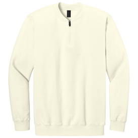 Gildan SF008 Softstyle Midweight Fleece 1/4-Zip Sweatshirt - Off White
