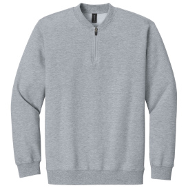 Gildan SF008 Softstyle Midweight Fleece 1/4-Zip Sweatshirt - Ring Spun Sport Grey