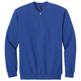 Gildan SF008 Softstyle Midweight Fleece 1/4-Zip Sweatshirt - Royal