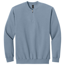 Gildan SF008 Softstyle Midweight Fleece 1/4-Zip Sweatshirt - Stone Blue