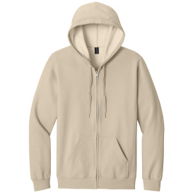 Gildan SF600 Midweight Fleece Full-Zip Hooded Sweatshirt - Sand