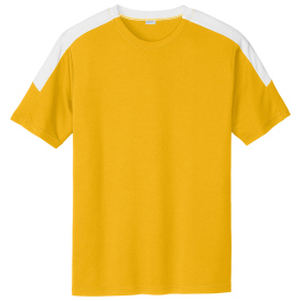 Sport-Tek ST100 Competitor United Crew - Gold/White