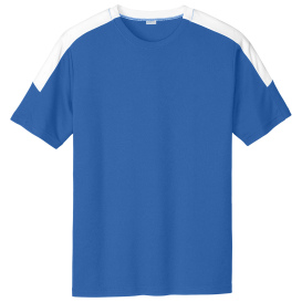 Sport-Tek ST100 Competitor United Crew - True Royal/White
