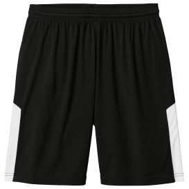 Sport-Tek ST103 Competitor United 7" Shorts - Black/White